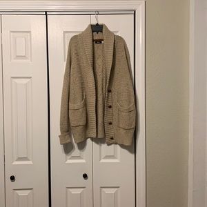 Oversized knitted cardigan